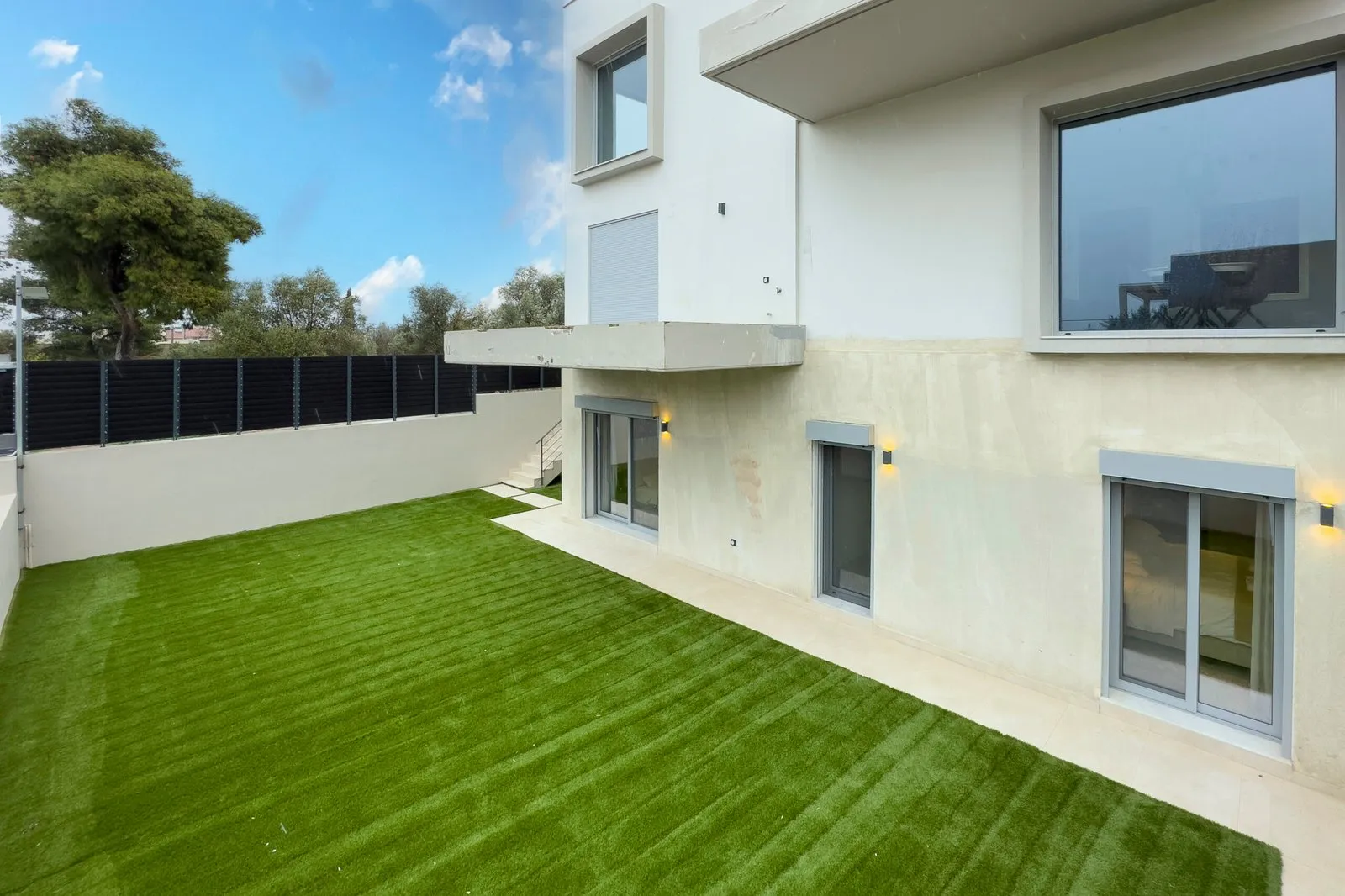 Shared garden and outdoor seating area