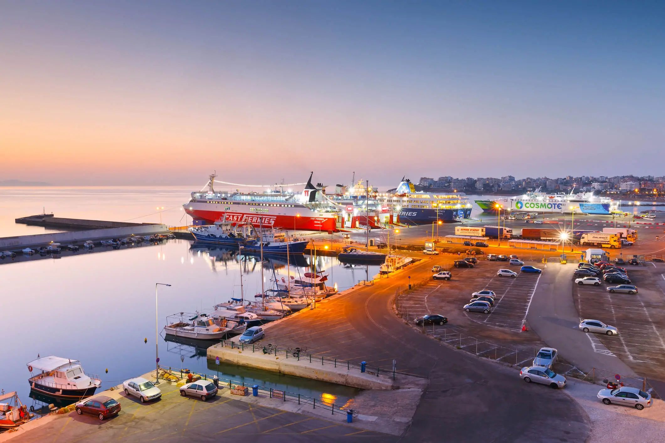 Rafina Port, ferry gateway to Mykonos, Andros, Tinos and Evia